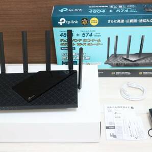 保証残有！！ ★美品★ TP-Link TP AX5400 4804Mbps+574Mbps Archer AX73/A AX73 無線LANルーター wifi6対応 USB3.0 IPv6 IPoE対応♪の画像1