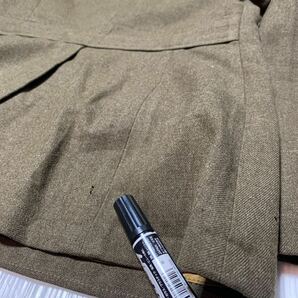 1940年代 米軍放出品 WW2 実物 アメリカ陸軍 サービスドレス ジャケット 制服 上着 35S バッジ付き 中古 第二次世界大戦の画像4