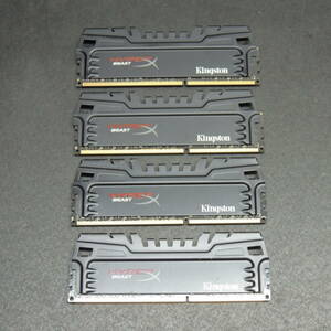 【4枚まとめ売り/検品済み】Kingston DDR3 メモリ 32GB(8GB×4) KHX24C11T3K2/16X 管理:二-04