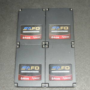 【4台まとめ売り/検品済み】Apacer SATA SSD 64GB APS25M5K064G 管理:s-30