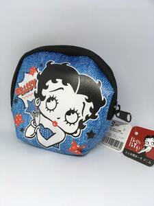 Betty Boop/ベティーブープ　シェル型ポーチ☆彡　ベティ デニム☆　コスメポーチ　マルチケース　新品