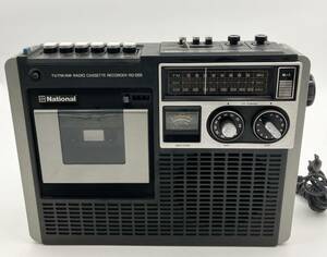 7700604-5【通電OK】National/RQ-555/ラジカセ/ナショナル/TV/FM/AM RADIO/CASSETTE RECORDER/カセット/テープ/レコーダー/レトロ/