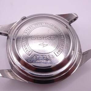 7700801-1【稼働品】セイコー/SEIKO/5アクタス/7019-7060/AT/自動巻/シルバー文字盤/デイデイト/21石/メンズ腕時計の画像8