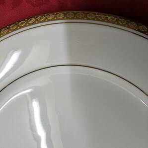 ノリタケ お皿 プレート Noritake 金彩 サイズ約直径23cm高さ2.5cm 10枚セット まとめて 使用キズあります emt1-08 の画像7