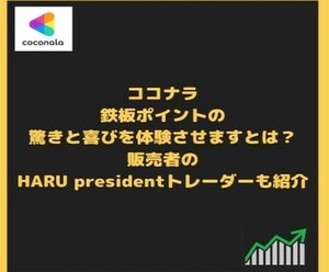 シンプルですがとにかく強い。感動させます HARU presidentトレーダー_