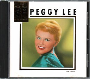 ■ペギー・リー(PEGGY LEE)■ベスト・アルバム■「BEST 22 SONGS」■♪シャム猫の歌♪ララルー♪■品番:35XD-510■1986/11/28発売■廃盤■