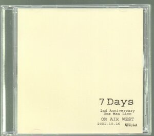 ■Vivid■「7 Days」■配布CD■2nd Anniversary One Man Live■ON AIR WEST■2001.10.16■盤面良好■美品■