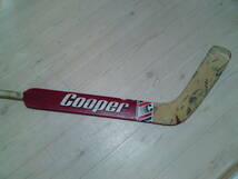 NHL Chicago Blackhawks Ed Belfour game used COOPER red stick_画像1