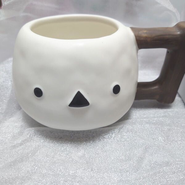 サンアート かわいい動物食器 シマエナガマのフェイスグカップ