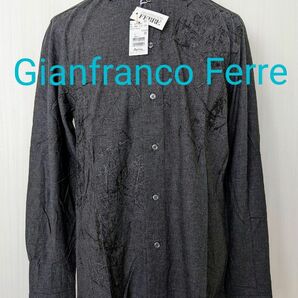 新古品 格安出品 定価55000円 イタリア製 ジャンフランコフェレ Gianfranco Ferreロングスリーブシャツ 