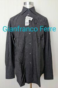 新古品 格安出品 定価55000円 イタリア製 ジャンフランコフェレ Gianfranco Ferreロングスリーブシャツ 