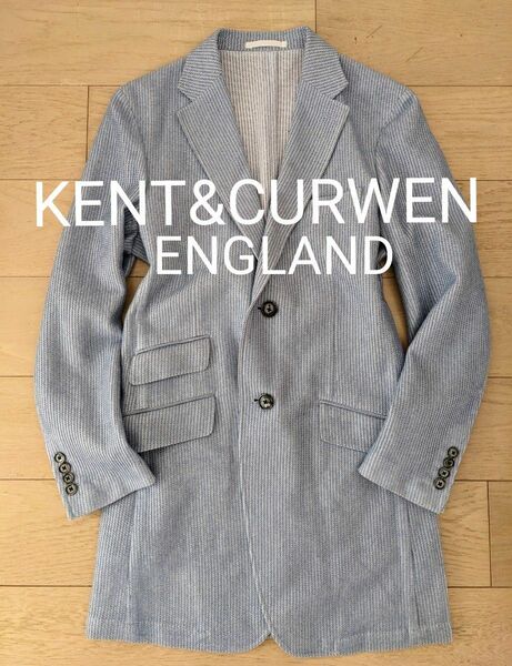 即決 定価59000円KENT&CURWEN ENGLAND ケント＆カーウェン コットン チェスターコート レナウン 