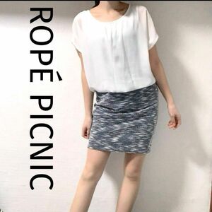 Rope Picnic　ロペピクニック　ツイード　ミニ　ワンピース