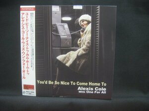 アレクシス・コール / Alexis Cole With One For All / You'd Be So Nice To Come Home To ◆CD6236NO BBRP◆CD