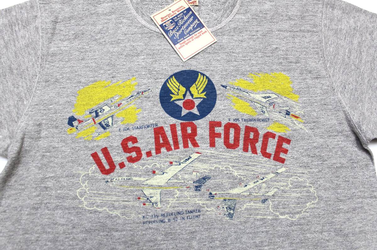 YTS90 Восток L Buzz Rickson's короткий рукав футболка сделано в Японии U.S.A.F. US военно-воздушные силы F104 F105 хлопок 100%s Rav ткань футболка Buzz Rickson's