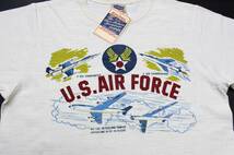 YTS93東洋Lバズリクソンズ 半袖Tシャツ 日本製U.S.A.F. USエアフォース F104 F105 綿100%スラブ生地TシャツBuzz Rickson's_画像1