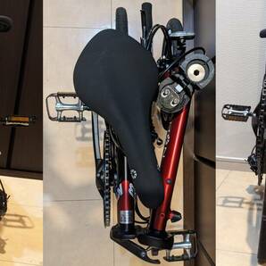 Dahon K3 レッド マット ブラック 14インチ 軽量 折りたたみ 自転車 アルミ 3速 トップ 9-53T ダホン ミニベロ 折り畳み 折畳 輪行 赤の画像10