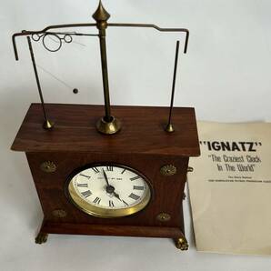 【動作品】ドイツ製 カラクリ時計 フライング振り子時計 Ignatz HOROLOVAR社 の画像2