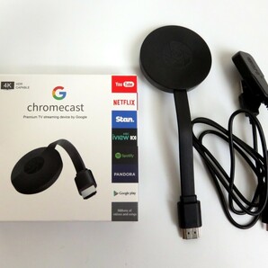 【1円スタート】クロームキャスト Chromecast HDMIミラキャスト 4K ミラーリング 1円 TER01_1204の画像1