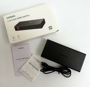 【1円スタート】UGREEN HDMI 分配器 1入力4出力 4K@60Hz スプリッター 自動切替 4画面同時出力 1円 TER01_1094