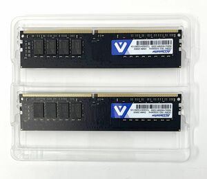 【一円スタート】32GB 3200MHz DDR4 Memory / PC4-25600 CL22 1.2V (16GB x 2枚)ヒートシンク付シリーズ デスクトップPC用 1円 SEI01_1088