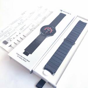 「一円スタート」PITAKA カーボン製 Watch Band [Galaxy Watch4、Watch5、Watch5 Pro 対応]「1円」AKI01_1830