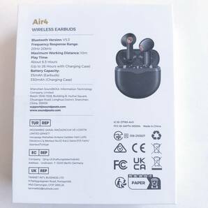 「一円スタート」SOUNDPEATS Air4 ワイヤレスイヤホン Bluetooth5.3 マットブラック Air4 「1円」AKI01_1900の画像4