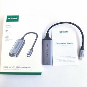 「一円スタート」UGREEN USB-C to RJ45 2.5G Ethernet Adapter 有線LANアダプター CM648 「1円」AKI01_2045