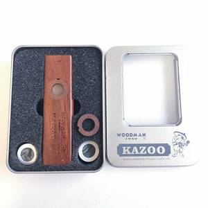 [ one jpy start ]WOODMAN KAZOO wooden ka Zoo music toy [1 jpy ]AKI01_2099