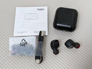 【一円スタート】TOZO T6 Bluetooth イヤホン完全ワイヤレスイヤホン IPX8完全防水「1円」IKE01_1234