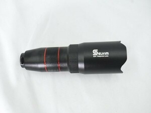 【一円スタート】Selvim スマホ用カメラレンズ 広角レンズ マクロレンズ 魚眼レンズ 万華鏡レンズ 収納ケース付き ブラック 1円 ☆A06024☆