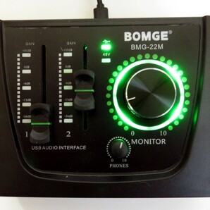 【1円スタート】BOMGE ミニ 2 チャンネル USB オーディオ インターフェイス レコーディング 1円 TER01_1253の画像3