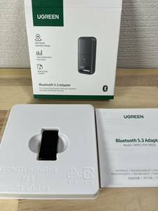 【一円スタート】UGREEN CM591 Bluetooth5.3アダプタ 5.3 PC USBアダプター 無線 ミニ 長距離通信 Windows 11/10/8.1対応「1円」URA01_2620