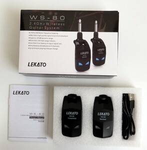 【1円スタート】LEKATO WS-80 ワイヤレスシステム エレキギターアンプ 送受信機 1円 TER01_1207