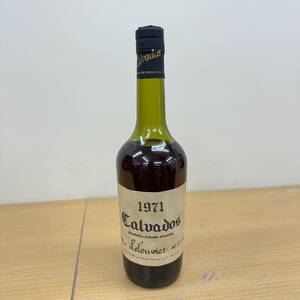 45039-80　★Calvados Lelouvier 1971 700ml 40% カルヴァドス レルーヴィエ ブランデー★未開栓ですが少し保管箱に滲みあり送料80size