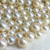 大量!!●本真珠おまとめ●a 100g/500ct 約7.5-9.5mm珠 ルース 裸石 宝石 ジュエリー jewelry Pearl パール ②_画像3