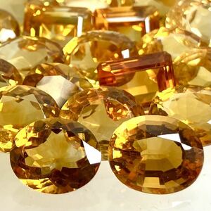 大量!!●天然シトリンおまとめ 300ct●m ルース 裸石 宝石 ジュエリー jewelry citrine 黄水晶 クォーツ ②