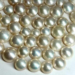 大量!!●マベパールおまとめ●M 11.2-14.1mm 75g/375ct pearl パール 半円真珠 ジュエリー jewelry 裸石 宝石 