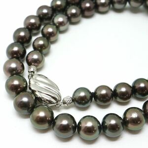 ●アコヤ本真珠ネックレス●M 45.4g 45.5cm 8.0-8.5mm珠 パール pearl necklaces silver ジュエリー EA0/EA0