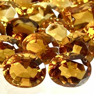 大量!!●天然シトリンおまとめ 300ct●m ルース 裸石 宝石 ジュエリー jewelry citrine 黄水晶 クォーツ ①