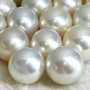 ●南洋白蝶真珠23点おまとめ●m 50g/250ct 約9.9-13.4mm珠 ルース 裸石 宝石 ジュエリー jewelry Pearl パール 