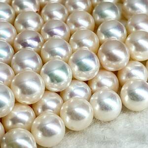 大量!!●本真珠おまとめ●m 100g/500ct 約8.0-9.0mm珠 ルース 裸石 宝石 ジュエリー jewelry Pearl パール 