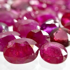 ●天然ルビーおまとめ●A 50ct 裸石 宝石 ruby コランダム 紅玉 jewelry corundum ジュエリー DD5 ②