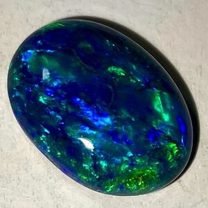 ●天然ブラックオパール4.242ct●a約14.1×10.2mmソーティング付 ルース 裸石 宝石 ジュエリーjewerly opal EH6 テEE0