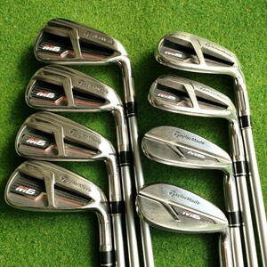 8本セットTaylorMade テーラーメイド M6アイアン エム6 2019年モデル シャフト:FUBUKI TM6 フレックス:R 中古アイアンセット 