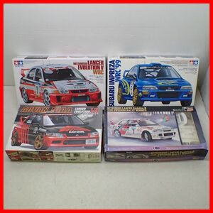 ☆未組立 タミヤ フジミ ハセガワ 1/24 ランサーエボリューション3/5/7/インプレッサWRC99 4台セット TAMIYA FUJIMI Hasegawa【40