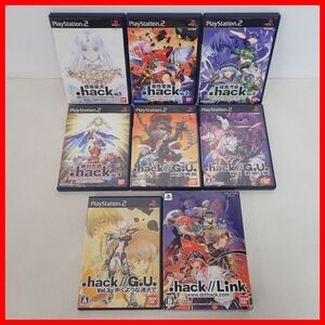 ☆PS2/PSP .hack vol.1/vol.2/vol.3/vol.4/G.U. vol.1/vol.2/vol.3/Link まとめて8本セット BANDAI バンダイ 箱説付 動作未確認【10