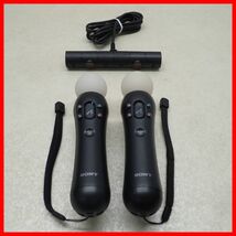 PS4/PS3 プレステ4/プレステ3 PlayStation Move モーションコントローラー 2個 + PS4 PlayStation Camera まとめてセット 通電のみ確認【10_画像1