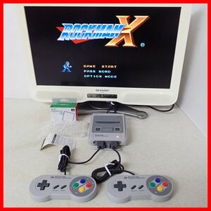 動作品 SFC スーファミ ニンテンドークラシックミニ スーパーファミコン 本体 CLV-301 + ACアダプター まとめてセット Nintendo【10