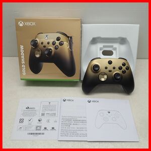 動作品 XBOX Series X/S/ONE/PC 純正 ワイヤレスコントローラー スペシャル エディション MODEL 1914 ゴールド シャドウ 箱説付 【10